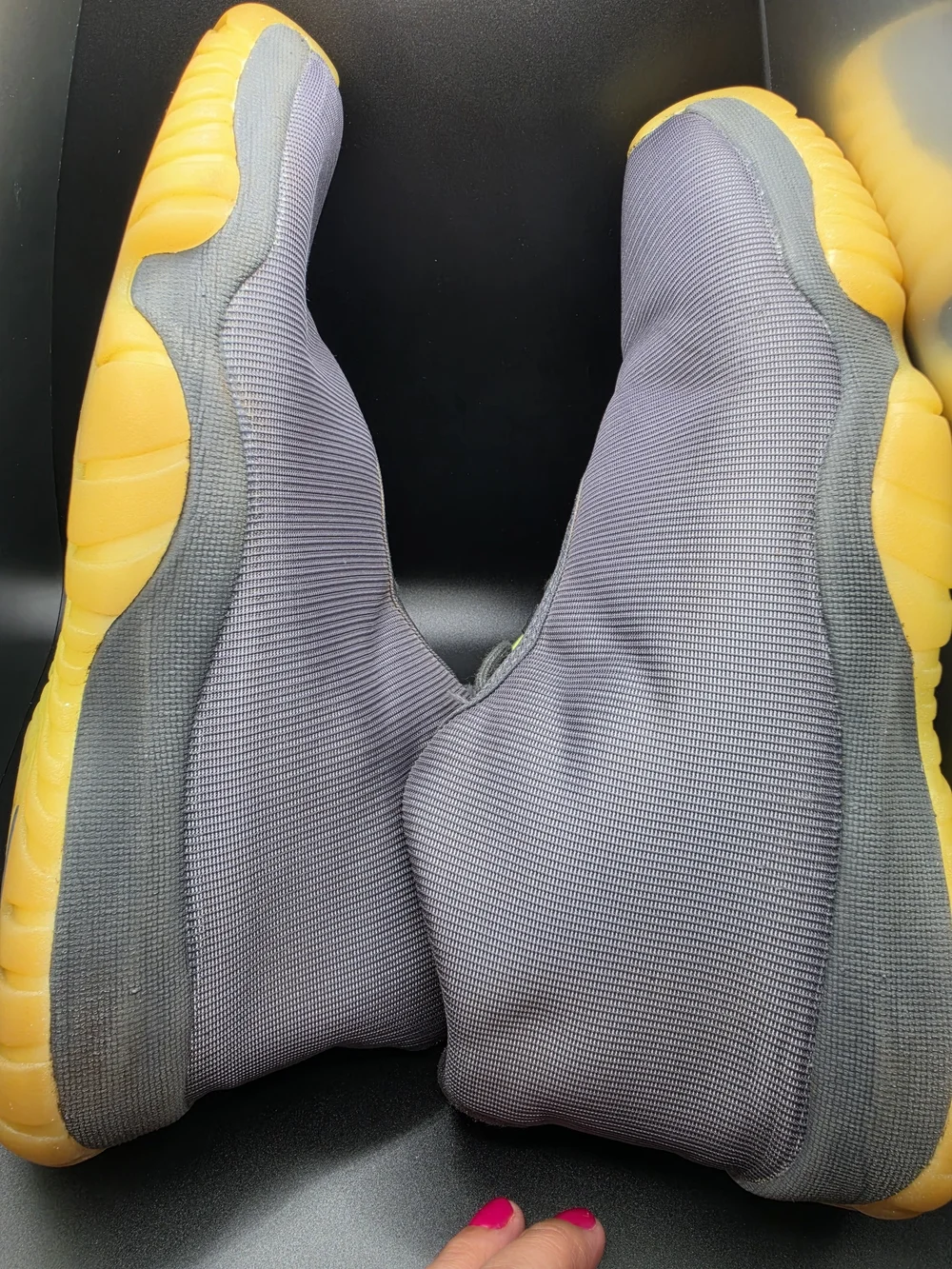 Jordan Men's Sneakers in Yellow & Gray